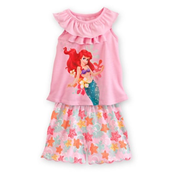 Disney Ariel Nightshirt & Shorts Sleepwear Set - Picture 1 of 3